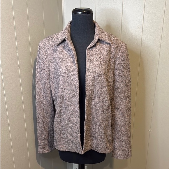 Z J’Envie Sport New York Women's 12 Tweed Open Jacket - Pink/Purple - Picture 1 of 6